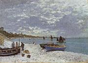 Claude Monet The Beach at Saint-Adresse oil painting reproduction